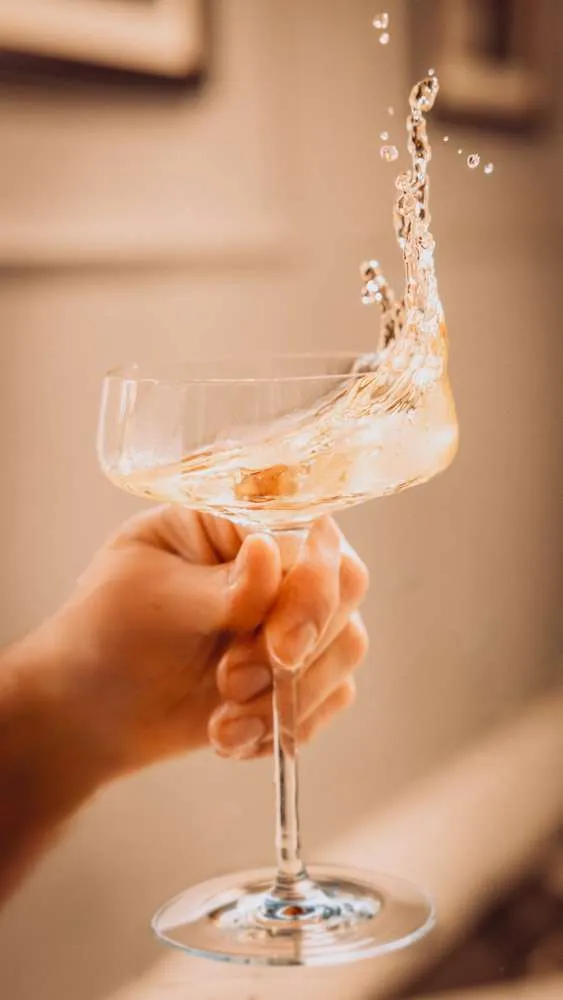 Champagne poured at Cuvée